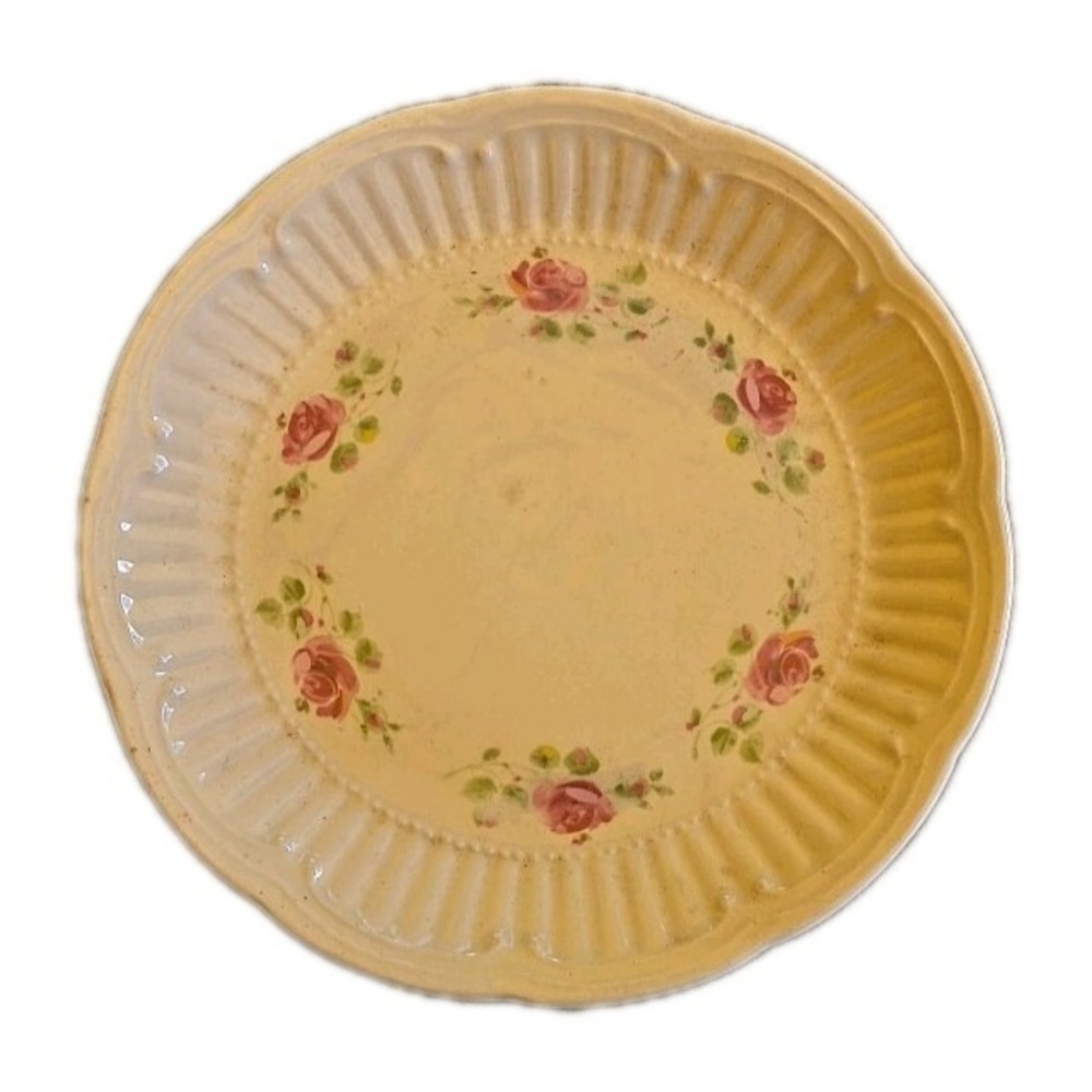 Gibson China Roseland Dinner Plates Set Of 8 Pink Floral Roses 10.5"